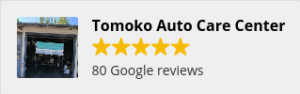 Tomoko Auto Care Center Google reviews